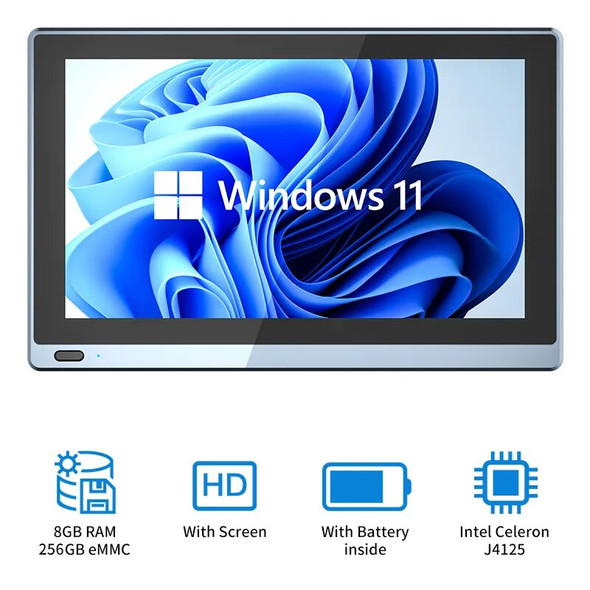 HIGOLE Tablet 1 Pro Windows 11 Industrial Tablet Mini PC Pad 5.5inch Touch Screen Mini Computer Intel J4125 8GB + 256GB +WIFI 6