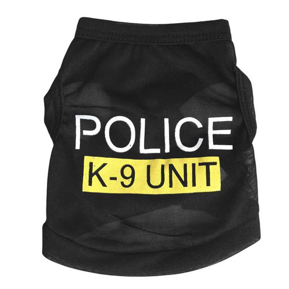 Police Suit Cosplay Dog Clothes Black Elastic Vest Puppy T-Shirt Coat Accessories Apparel Costumes Pet Clothes for Dogs Cats Police Suit Cosplay Dog Clothes Black Elastic Vest Puppy T-Shirt Coat Accessories Apparel Costumes Pet Clothes for Dogs Cats