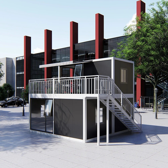 Easy Install 2 Stories Container House Prefabricated Modular Homes Tiny Prefab House