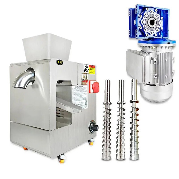 Oil Press Machine Stainless Steel Olive press expeller Commercial cold Hot Extractor Walnut Sesame peanut sunflower linseed 220v