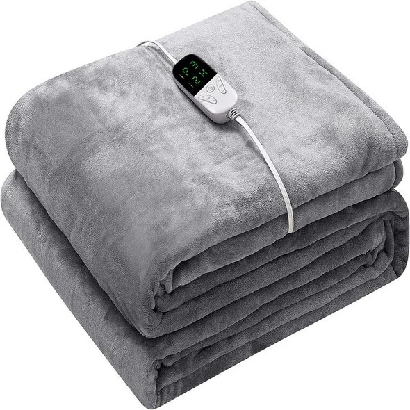 Electric Blanket Flannel Blanket Mattress Winter Machine Washable Double Layer Temperature Control Warmer Heated Throw Blanket