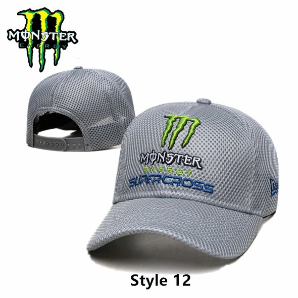 MonsterEnergy Baseball Cap Snapback Hat Hats & Caps Men Moto Letters Racing Motocross Riding Hip Hop Sun Hats