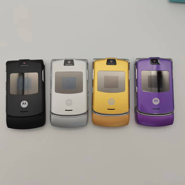 Motorola RAZR V3 Refurbished-Original Unlocked 2.2 inches GSM 850 / 900 / 1800 / 1900 mini USB Mini-SIM high quality