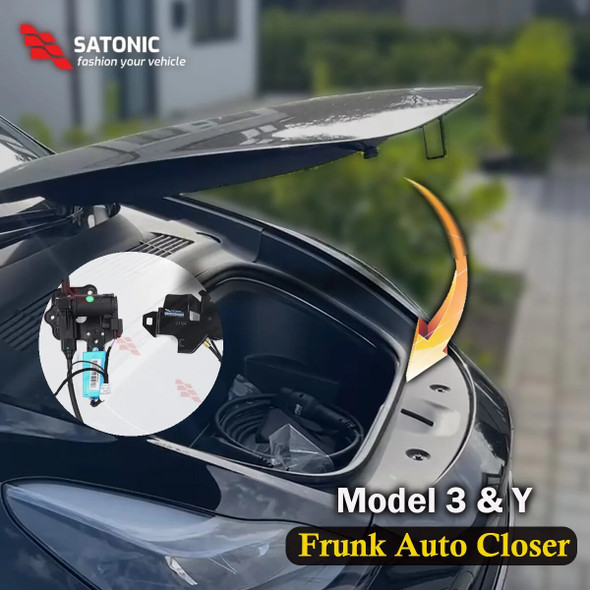 Model Y Frunk Auto Closer Smart Digital Front Tailgate Soft-closing for Tesla Model 3 Y SATONIC
