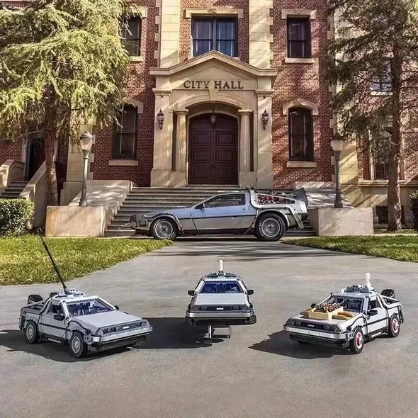 DeLorean DMC-12 Back to the Future Time Machine Compatible 10300 Concept Cars Building Blocks Toy Bricks Christmas Boy Gifts