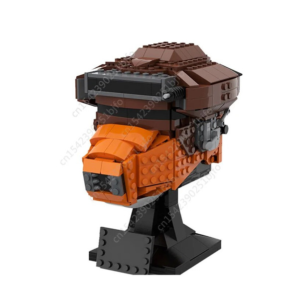 Moc Space Wars Battle Bust Helmet Classic Movie Blocks Assembled Model Character Helmet Cloned Bust Helmet Children Toys Gifts