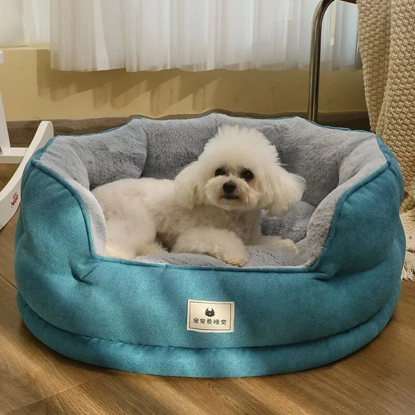 Removable Cover Non-Slip Super Soft and Comfortable Plush Dog Bed Washable Dog Cat Bed Small Pet Sofa Bed dog mattress