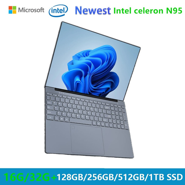 Ram 16GB 32GB Gaming Laptops Windows 11 Computer Office Notebooks Netbook 16 Inch 12th Gen Intel Alder N95  WiFi Camera 2MP