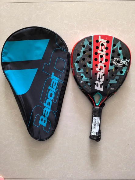 Professional 16K Carbon Paddle Racket Soft EVA Face Tennis Racket With Padel Bag Cover For Men Women Training Accessories