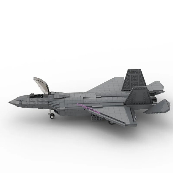 1278PCS WW2 Military MOC 1:35 scale Kf 21 jet fighter model DIY creative ideas high-tech Children Toy Gift Fighter Plane Blocks