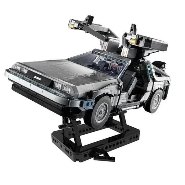 DMC-12 Time Machine 10300 Back To The Future DeLoreaned Racing Car Creative Expert Moc Brick Technical Model Building Blocks Toy