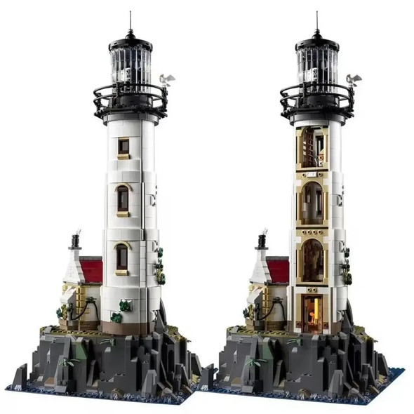 2023 New Electric Lighthouse 21335 2065Pcs Model Building Block Motorised Bricks Assembly Toys for Children Christmas Gifts