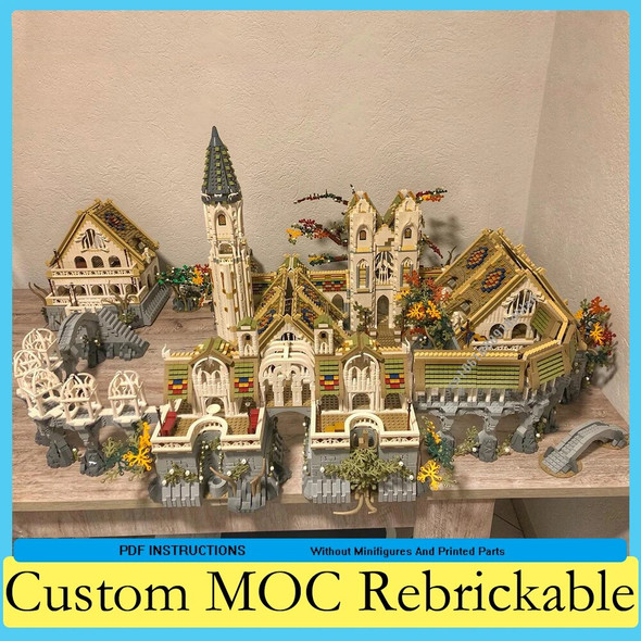 Magic Fairy Town Modular MOC Creative street view Model Building Blocks Architecture DIY Education Assembly Model Toys Gifts