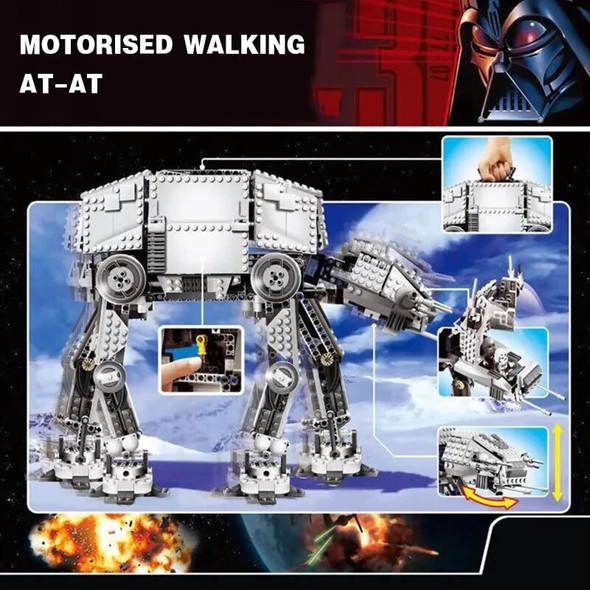 In Stock With Motor 1168 PCS 05050 Motorized 10178 Walking AT-AT Model Building Set Blocks Bricks Toys Children Birthday Gifts