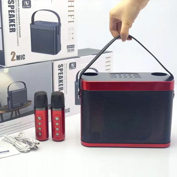 120W High Power Wireless Portable Microphone Bluetooth Speaker Sound Family Party Karaoke Subwoofer Boombox caixa de som Ys-219