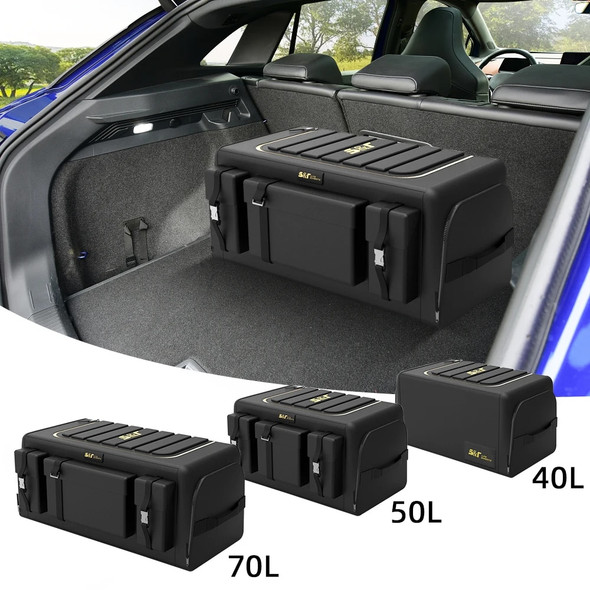 Car Trunk Organizer Box Large Capacity Auto Multiuse Tools Storage Bag Oxford Cloth Folding for Emergency Storage Box