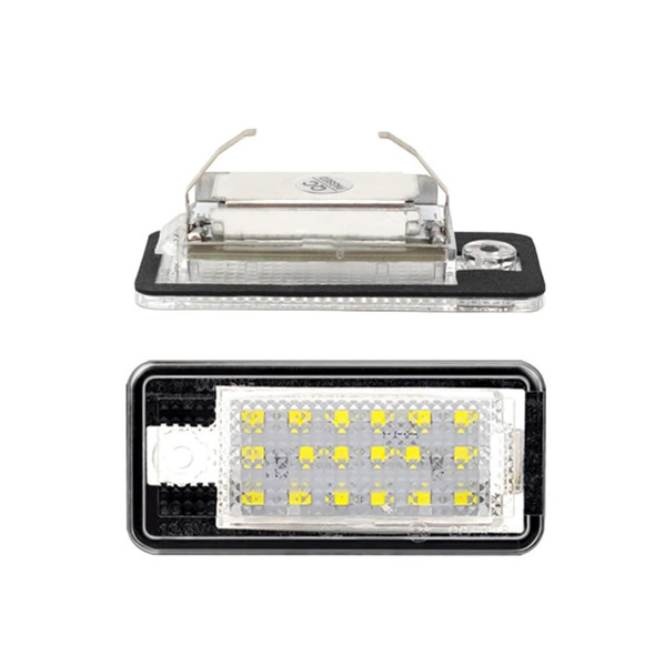 2pcs For Audi LED Number Plate Light A3 A4 S4 RS4 B6 B7 A6 RS6 S6 C6 S5 Q7 A8 S8 Avant Canbus Error Free License Plate Lamp