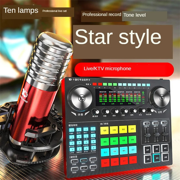 Tenlamp G6 Sound Card USB Condenser Wired Single Microphone Professional Podcast Microphone for Streaming Gaming YouTube Singing Tenlamp G6 Sound Card USB Condenser Wired Single Microphone Professional Podcast Microphone for Streaming Gaming YouTube Singing