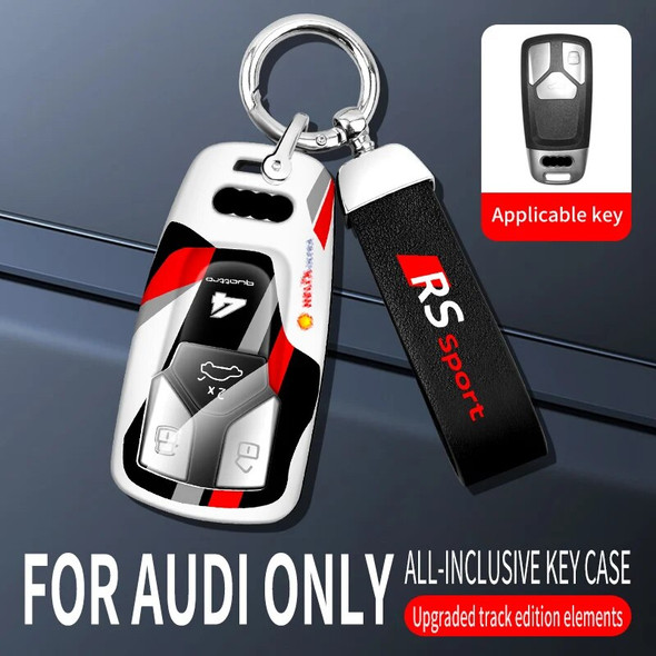 New ABS+TPU Car Key Case Bag For For Audi A4 B9 A5 Q5 Q7 8W S4 S5 TT 8S RS TFSI Key Housing accessories