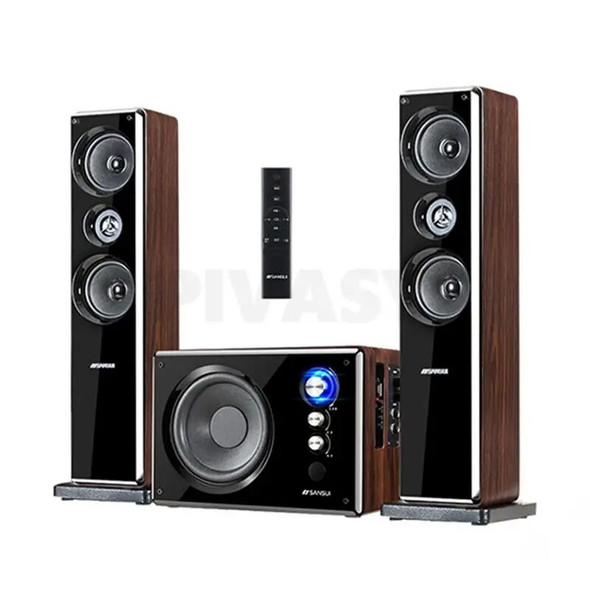 6.5 Inch High Power Bluetooth Speaker Three-Way Stereo Sound Subwoofer Speaker 2.1 Home Theater System Audio Set 30W Sound Box