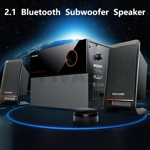 5 Inch High Power Bluetooth Speaker Active Subwoofer Speaker 2.1 Two-Way PC Sound Box Home Theater Sound System Audio Set 40W