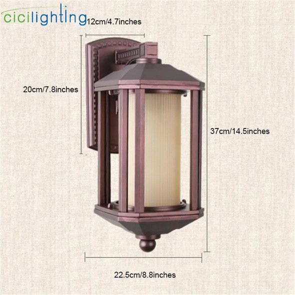 Antique Outdoor Lamp Garden Lights Waterproof Lighting Outdoor Wall Light Home Garden Corridor decor wall Lights Waterproof Lamp