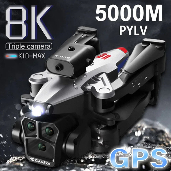PYLV New K10 Max Drone Professional Aerial Photography Aircraft Three-Camera Obstacle Avoidance Foldable Quadcopter Toy Gift PYLV New K10 Max Drone Professional Aerial Photography Aircraft Three-Camera Obstacle Avoidance Foldable Quadcopter Toy Gift