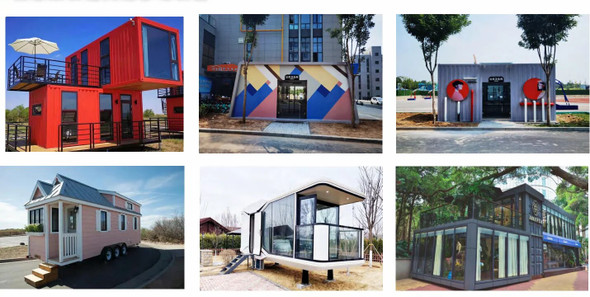 Top selling mobile prefab corrugated container modular house 40ft tiny home villa food trunk