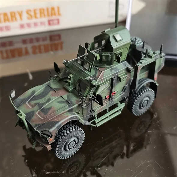 1:72 Scale Model M-ATV A1 US Anti Mine Anti Ambush Vehicle Armored Tank Collection Ornament Display For Child Adult Fans Gift
