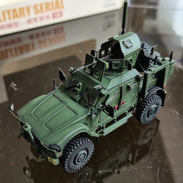1:72 Scale Model M-ATV A1 US Anti Mine Anti Ambush Vehicle Armored Tank Collection Ornament Display For Child Adult Fans Gift