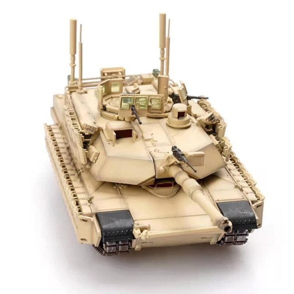 1:72 Scale American M1A2 Main Battle Tank TUSKII M1 Armored Vehicle Model Toy Adult Fans Collectible Souvenir Gifts Display Fans
