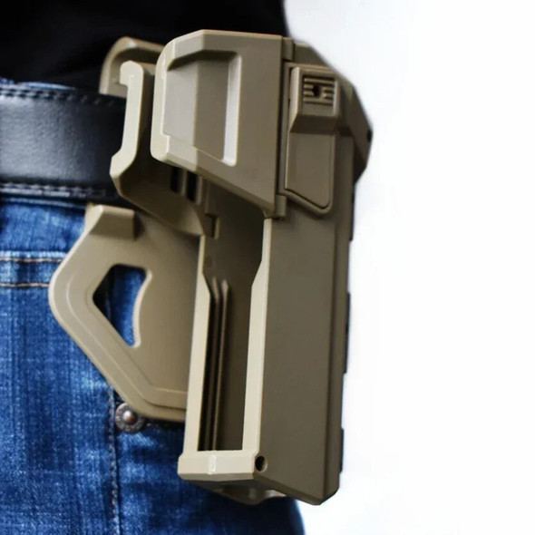Pistol Holster Tactical Movable Belt Gun Holster Light or Laser Required Hunting PIstol Case for Glock 17 19 gen 1-4