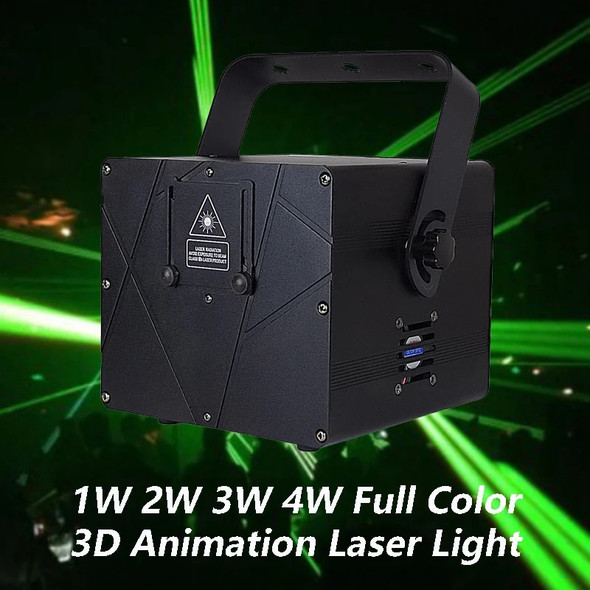 1W 2W 3W 4W RGB Animation Beam Scanner Stage Laser Light Projector DJ Disco Bar Club Party Dance Wedding Xmas Effect Show Lamp