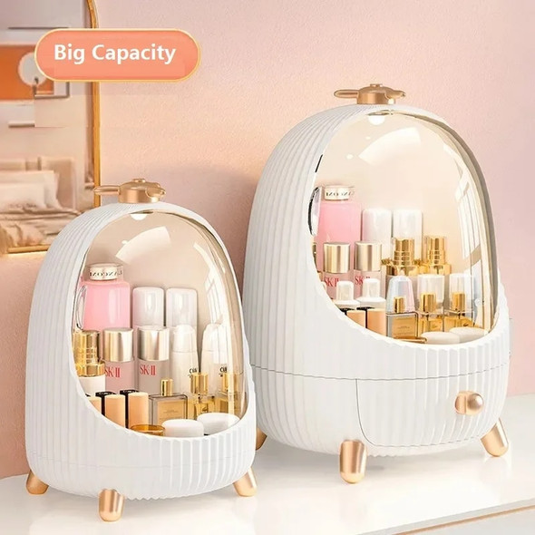 Cosmetic Storage Box Makeup Brush Bucket Big Capacity Waterproof Dustproof Jewelry Makeup Organizer Make Up Storage Drawer Box