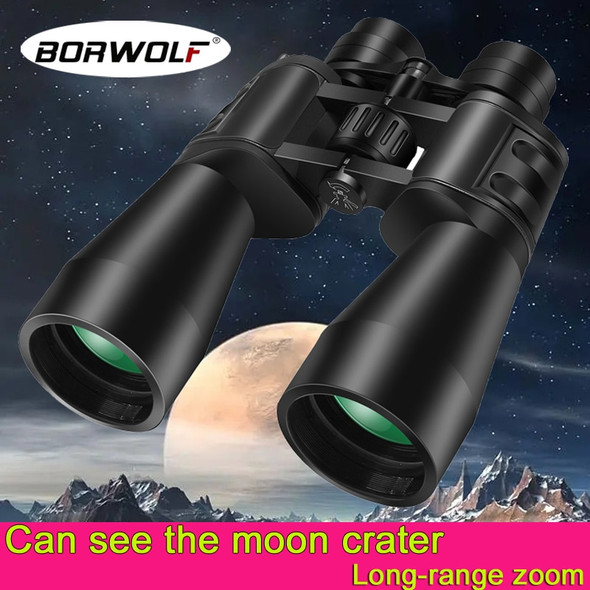 Borwolf 10-380X100 High Magnification Long Range Zoom 10-60 Times Hunting Telescope Binoculars HD Professiona Zoom