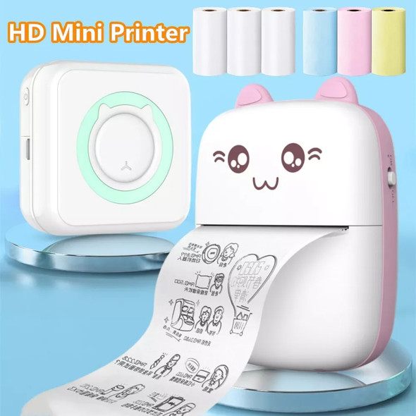 Mini Printer Paper Thermal Label Sticker Colorful Adhesive Self-adhesive Paper for Wireless Bluetooth Photo Inkless Printer 57mm