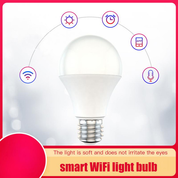 Timing Control Wifi Bulb Dimmable Work With Alexa Google Home Led Light Bulb E27 E26 B22 Smart Light Bulb 9w Voice Control