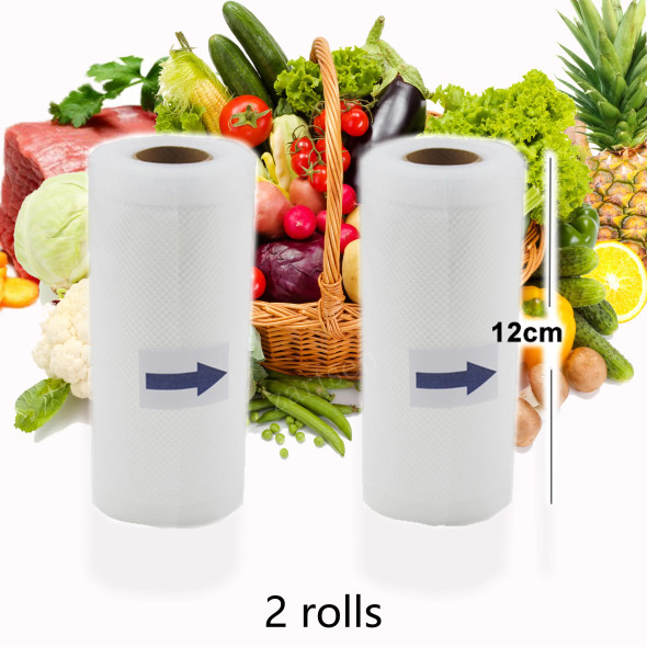 5 Rolls Sous Vide Roll Bags For Vacuum Packing Machine Packaging Food Storage Vacuum Bags for Vacuum Sealer