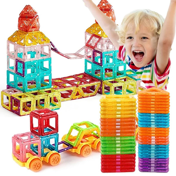 Mini Size Magnetic Building Blocks for Children Designer Educational Construction Set Toys for Kids Magnets Toys for Boys