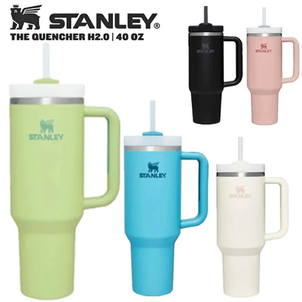 Stanley Quencher H2.0 40oz FlowState Stainless Steel Vacuum Insulated Tumbler with Lid Straw for Water Cold Warm Dropshipping