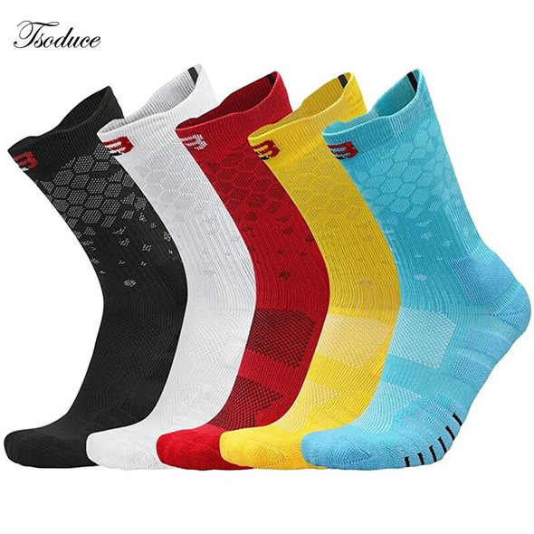 Professional Elite Basketball Socks Non-slip Middle Thickened Cushion Towel Breathable Moisture Wicking Sports Running Socks