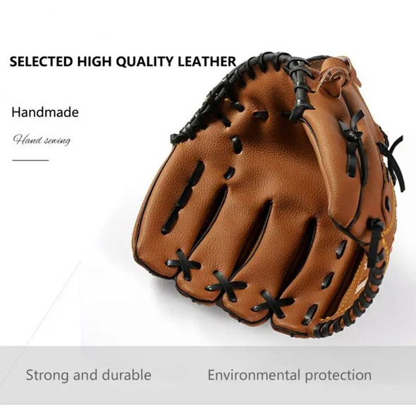 1~8PCS Pure Leather Baseball Glove Adult Children Baseball Training Thickened Cushioning Infield Pitcher Baseball Glove