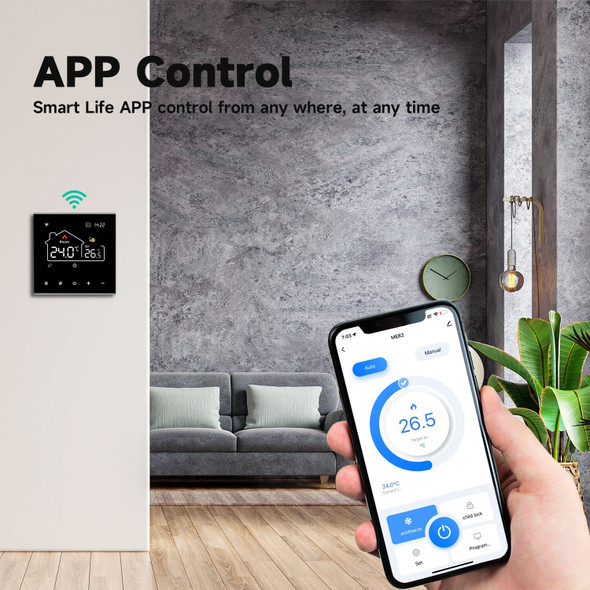 Tuya WiFi Smart Thermostat Electric Heating Water Gas Boiler Temperature Controller Work With Alexa, Google Home, Alice Tuya WiFi Smart Thermostat Electric Heating Water Gas Boiler Temperature Controller Work With Alexa, Google Home, Alice