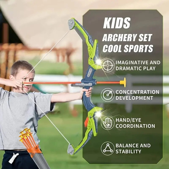 Kids Archery Bow And Arrows For Children Outdoor Sports Toys Bow Practice Recurve Hunting Shooting Toy Boys Girls Bow Set