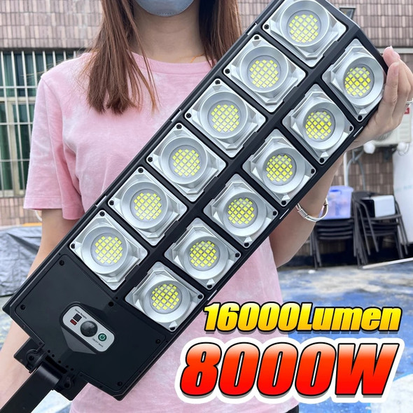 7700LM Solar Led Light Outdoor Most Powerful Outdor Solar Lamp 720 LED 3Mode Remote Control Waterproof Light Garden Street Lamp