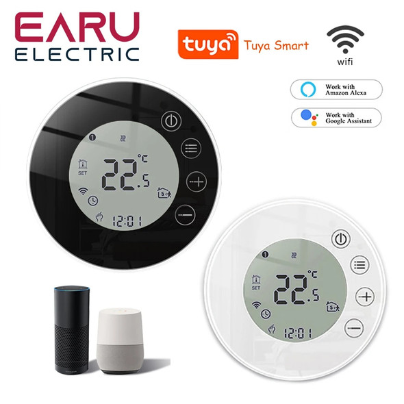 WiFi Smart Thermostat Temperature Controller Electric Floor Heating TRV Water Gas Boiler Remote Control ByTuya Alexa Google Home WiFi Smart Thermostat Temperature Controller Electric Floor Heating TRV Water Gas Boiler Remote Control ByTuya Alexa Google Home