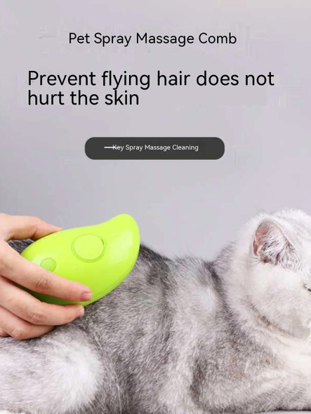 Cat and Dog Pet Electric Spray Massage Comb Anti-Flying Massage Bath Usb Charging Cat Comb Floating Hair Removal Comb Pet Care Cat and Dog Pet Electric Spray Massage Comb Anti-Flying Massage Bath Usb Charging Cat Comb Floating Hair Removal Comb Pet Care