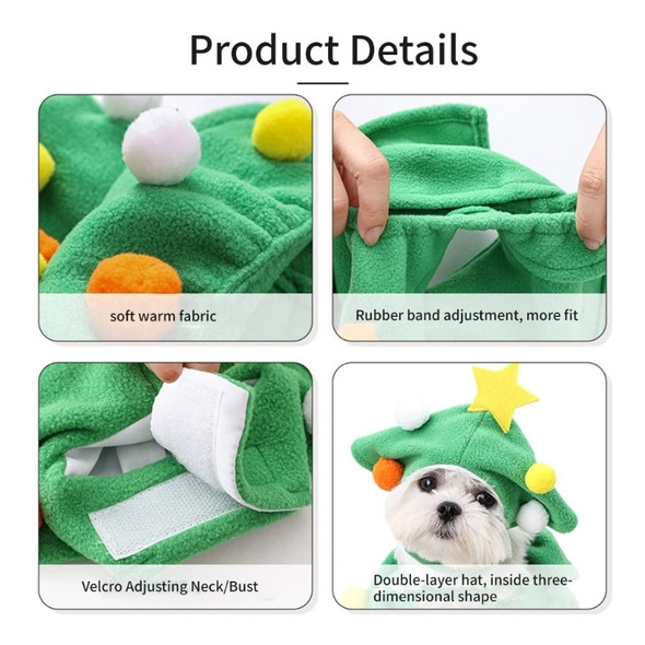 Christmas Pet Costume for Cat Dogs Christmas Tree Costume Festival Dress Up Props Cosplay Costume Puppy Funny Clothes Christmas Pet Costume for Cat Dogs Christmas Tree Costume Festival Dress Up Props Cosplay Costume Puppy Funny Clothes
