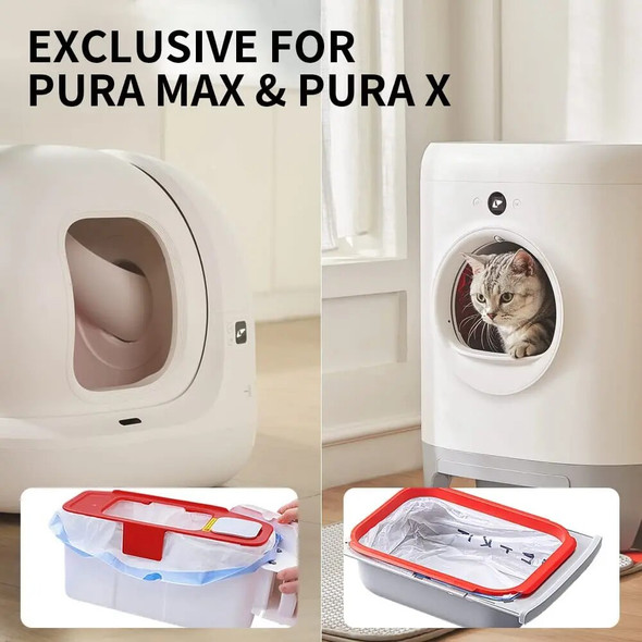 PETKIT Poop Bag Replacement Trash Bag Waste Bag for Pura X Pura Max Automatic Self Cleaning Cat Litter Box Cleaning Supplies