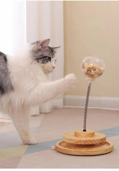 Cat Leaking Food Ball Interactive Food Dispenser Cat Toy Interactive Ball Tumbler Treats Toy Slow Feeder Interactive Dog Toys